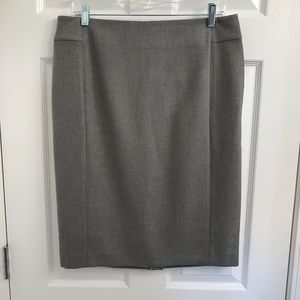 Ann Taylor LOFT Skirt Gray Knit Size 12 Tall NWT